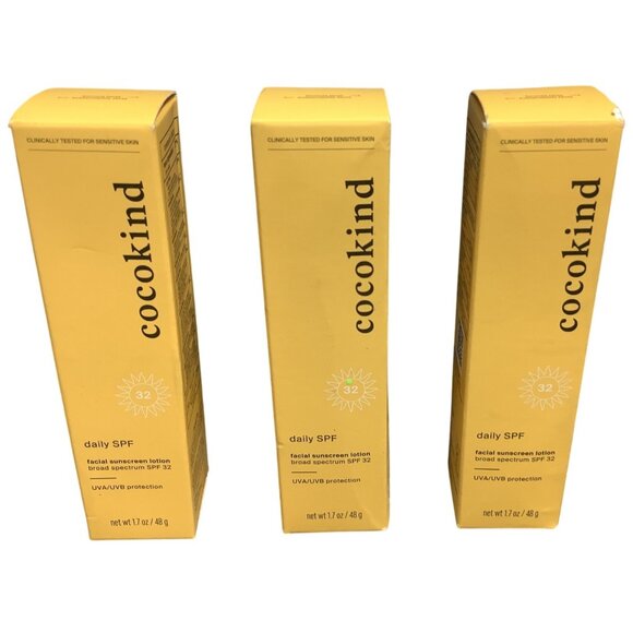 Cocokind Daily SPF 32  Facial Sunscreen Lotion 1.7 oz Exp 032026 - Picture 1 of 5